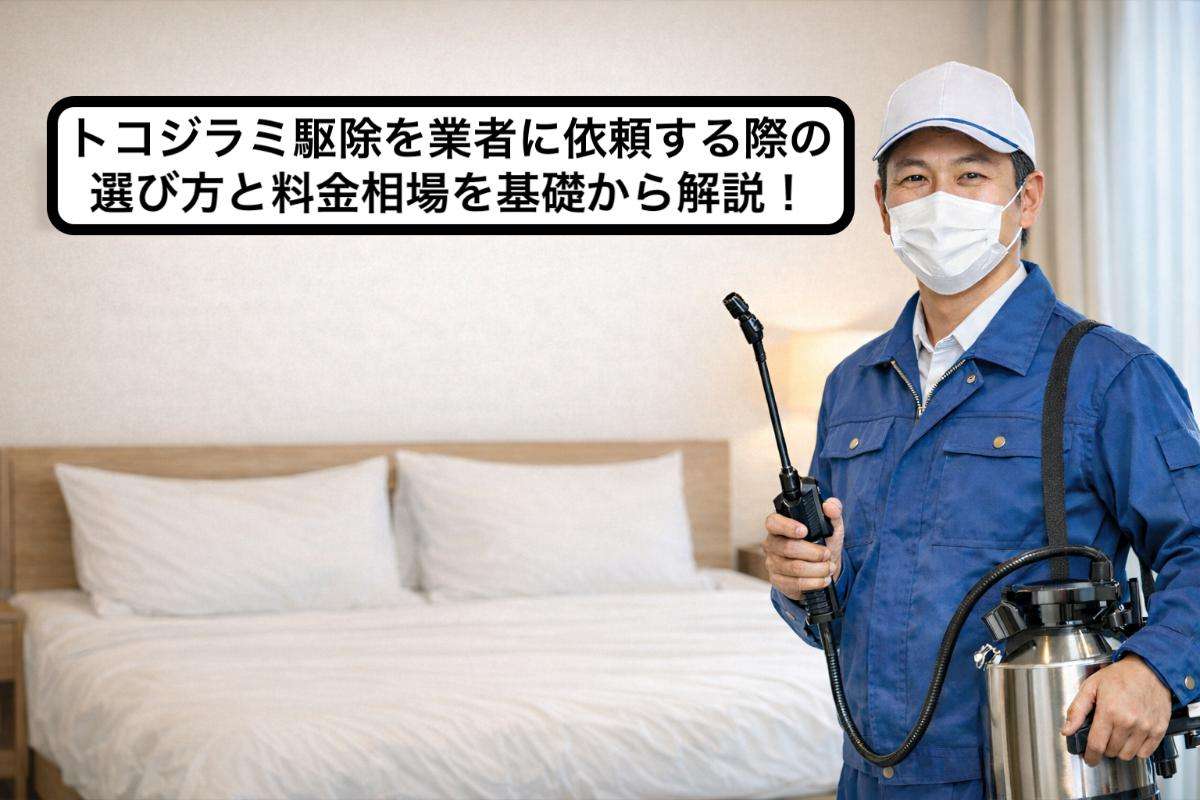 トコジラミ駆除を業者に依頼する際の選び方と料金相場を基礎から解説！