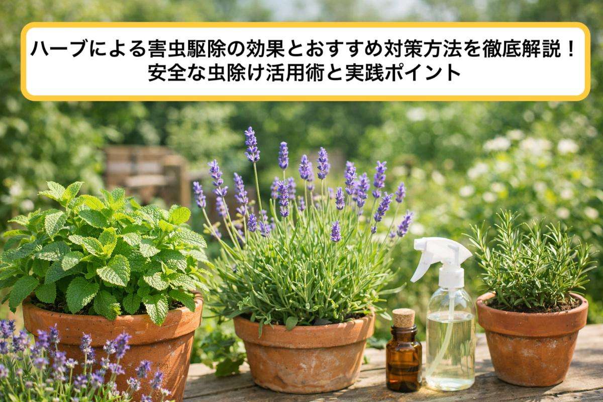 ハーブによる害虫駆除の効果とおすすめ対策方法を徹底解説！安全な虫除け活用術と実践ポイント